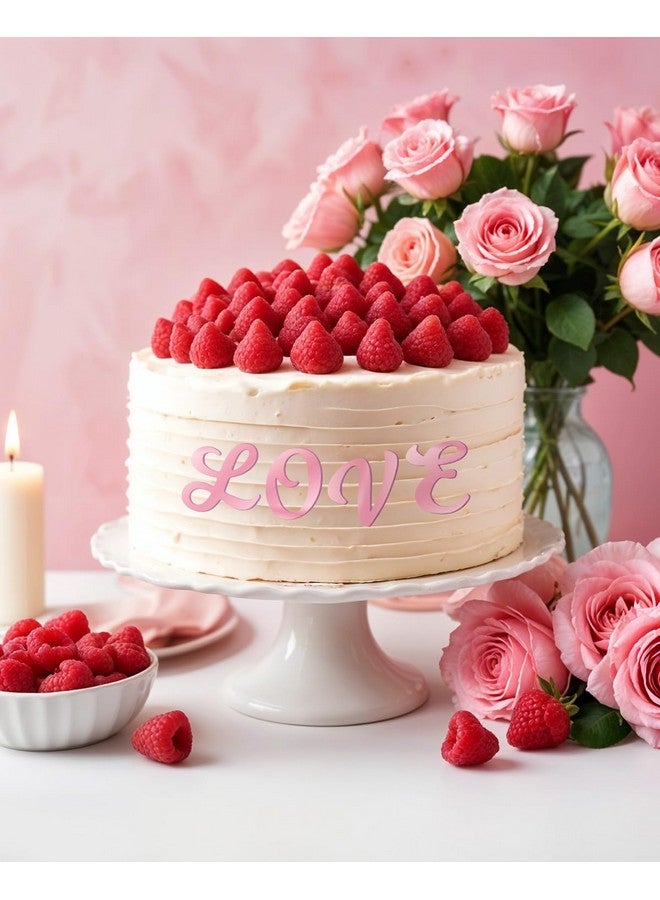 EORTA EORTA 64 Pcs Acrylic Letter Cake Topper, Personalized Alphabet Numbers Topper, Birthday Cake Decoration Picks for Anniversary Wedding Baby Shower Graduation Party Supplies, (rose gold)  - Image 2