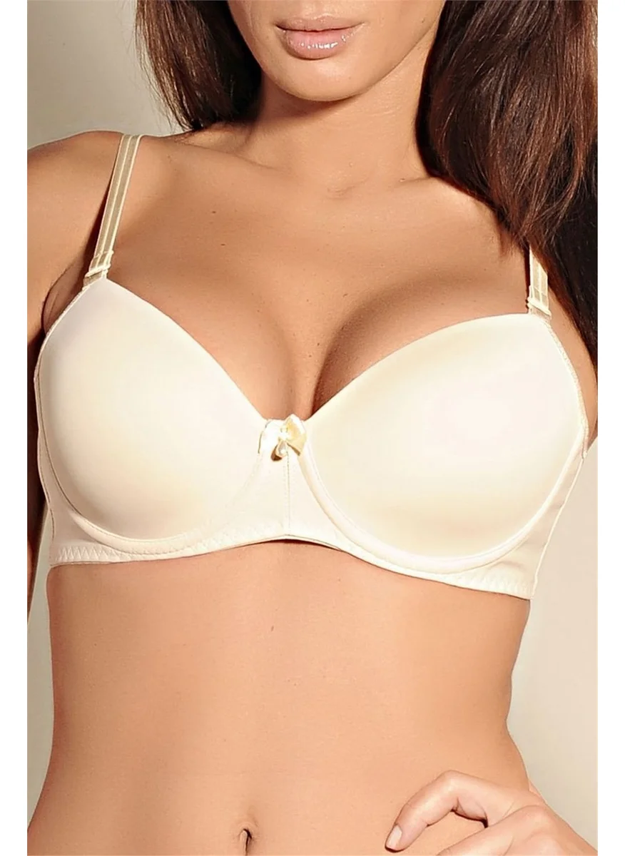 Magic Form 2050 Women's Ecru Plain Fabric Water Filled Maximizer Bra