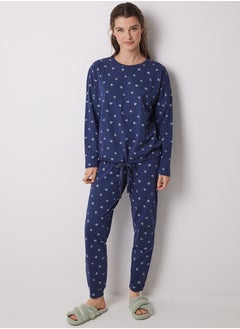 women'secret Long Cotton Pajamas With Flowers  - Image 5