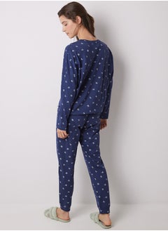 women'secret Long Cotton Pajamas With Flowers  - Image 3