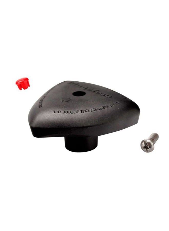 09REMEPBS26 Star BAKELITE KNOB, Polycarbonate, Black