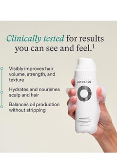 NUTRAFOL Nutrafol Shampoo, Cleanse and Hydrate Hair and Scalp, Improves Hair Volume, Strength and Texture, Physician-formulated for Thinning Hair, Color Safe, Sulfate Free - 8.1 Fl Oz Bottle  - Image 4