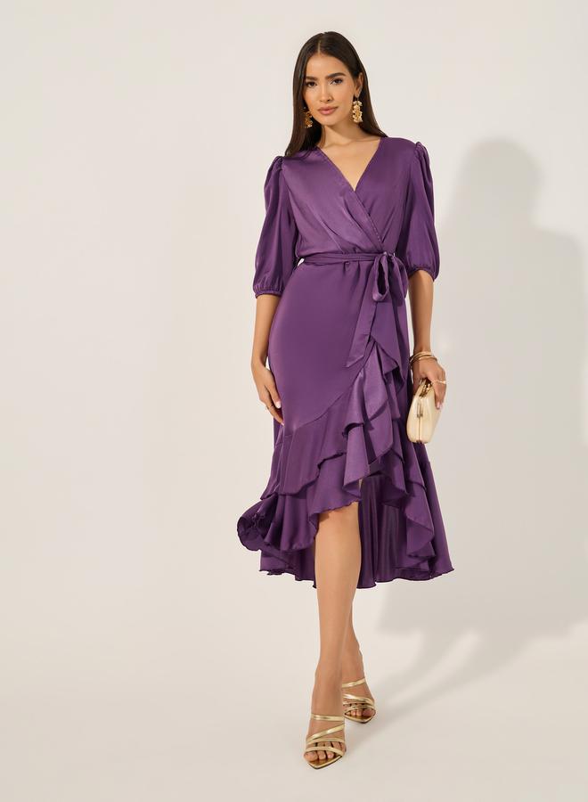 Styli Ruffled Midi Dress  - Image 1