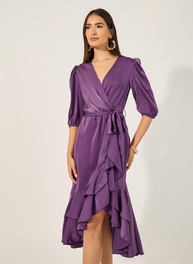 Styli Ruffled Midi Dress  - Image 2