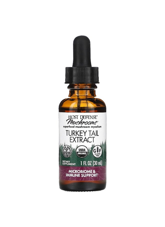 Host Defense Host Defense, Mushrooms, Organic Turkey Tail Extract, 1 fl oz (30 ml)  - Image 3