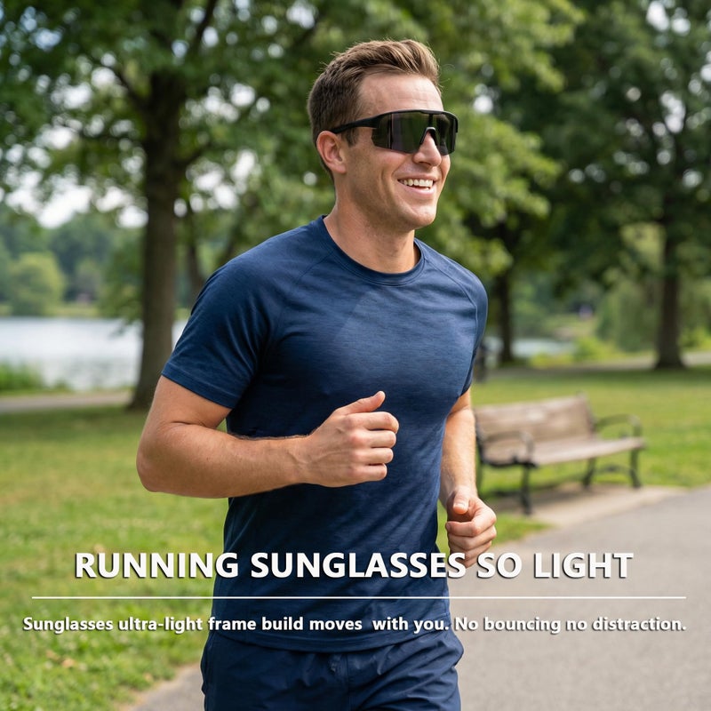 BangLong Polarized Sports Sunglasses for Men Women - UV Protection Sun Glasses for Running Baseball Cycling Bike Fishing - Image 5