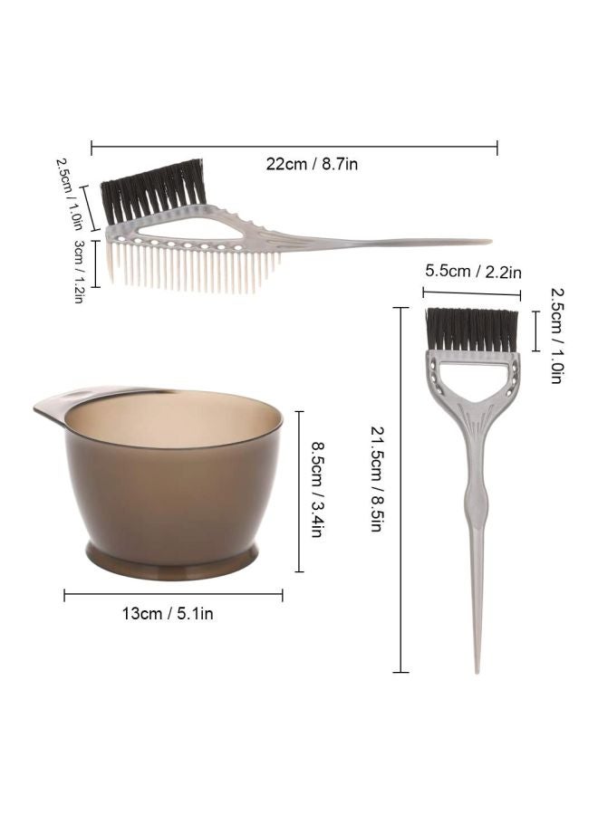 ANSELF Hair Dyeing Kit Brown/Silver/Black - Image 2