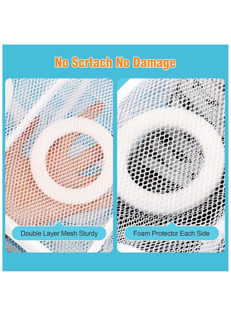 Hihonor 2Pcs Shoes Wash Bags Mesh Laundry Bags Sneaker Mesh Washing Bags for Gym Shoes,Sneaker,Slipper, and Other Washer-Safe Footwear  - Image 4