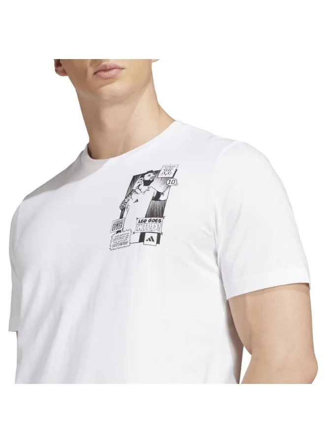 adidas messi icon men graphic t-shirt