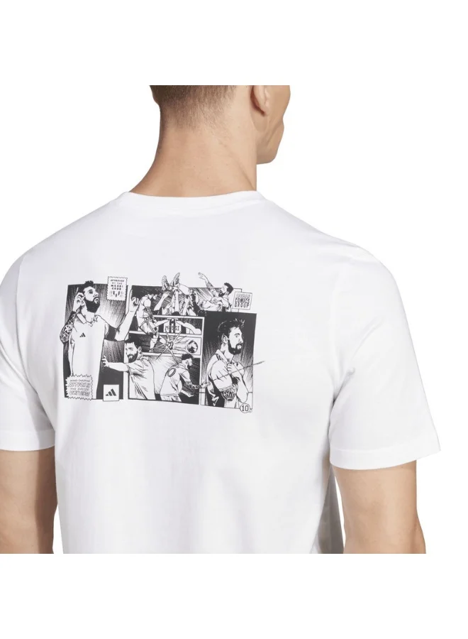 adidas messi icon men graphic t-shirt