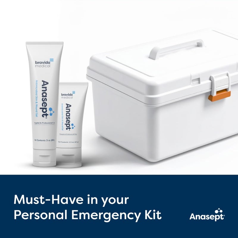 Anasept-Antimicrobial Skin & Wound Gel 3 oz. Tube - Image 4