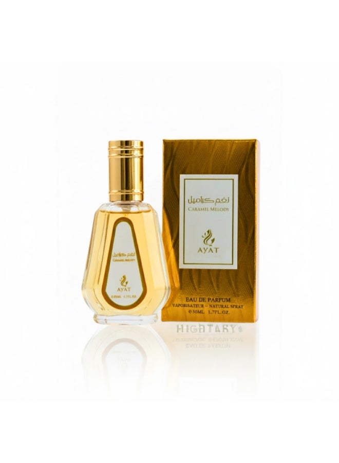 Ayat Perfumes Caramel Melody Eau de Parfum 50 ml – Caramel & Toffee – Jasmine & Orange Blossom – Vanilla, Tonka & Sandalwood – Long-Lasting Women’s Arabian Perfume - Image 2