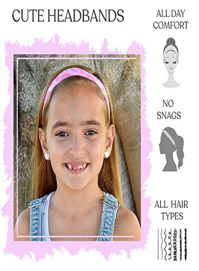 FROG SAC 6 Pcs Tie Dye Headbands For Girls, Elastic No Slip Adjustable Rainbow Hair Bands For Girl Teens, Stretch Head Bands For Women, Cute Non Slip Hair Accessories Party Favors For Kids - Image 3