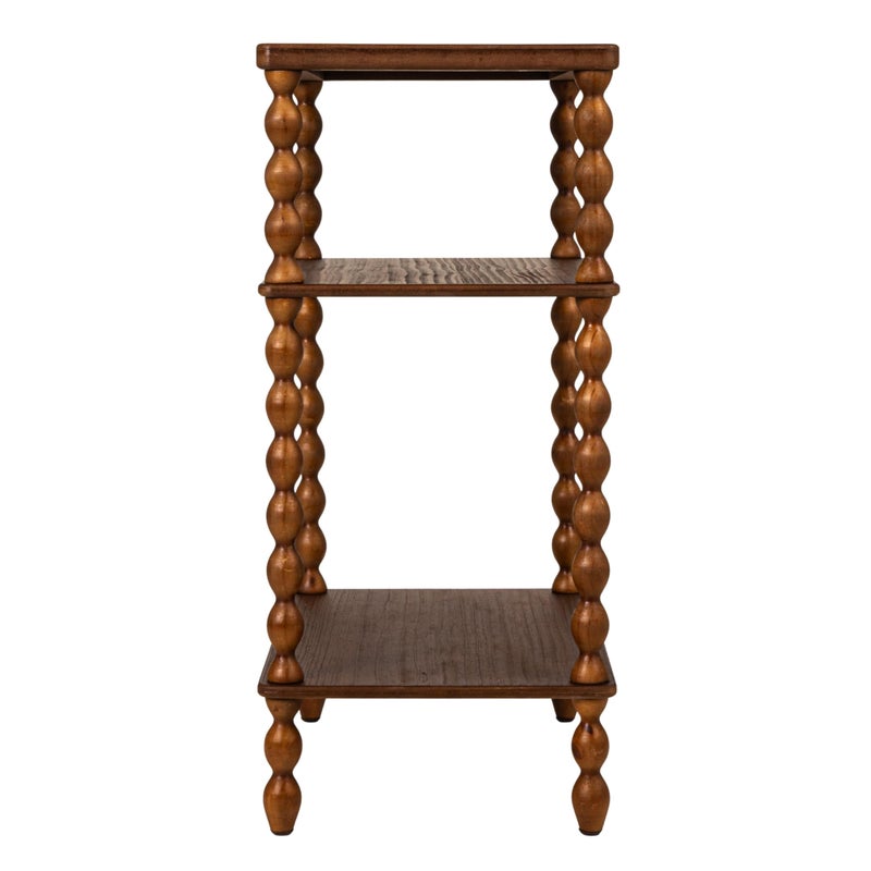 Creative Co-Op Bobbin Leg Rectangle Wood Accent Table, Walnut - Image 4