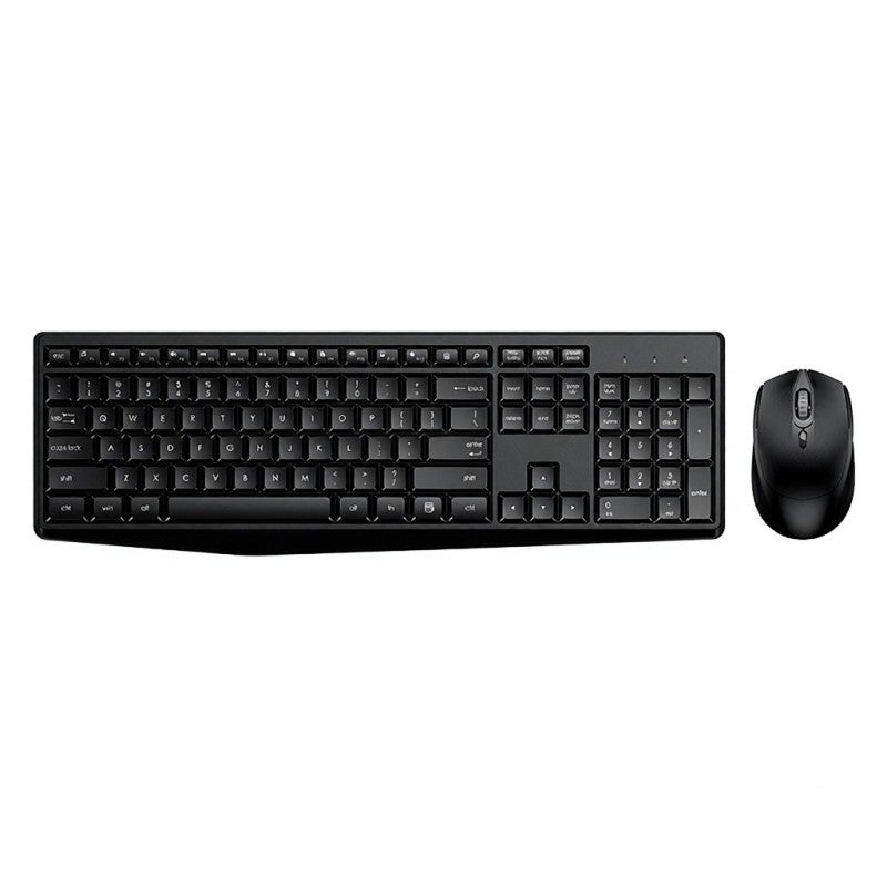 FUDE Wireless Keyboard Combo 2.4G Wireless Ergonomic Keycap Arc Splash-Proof Design - Plug and Play for Windows Mac OS X - Image 1