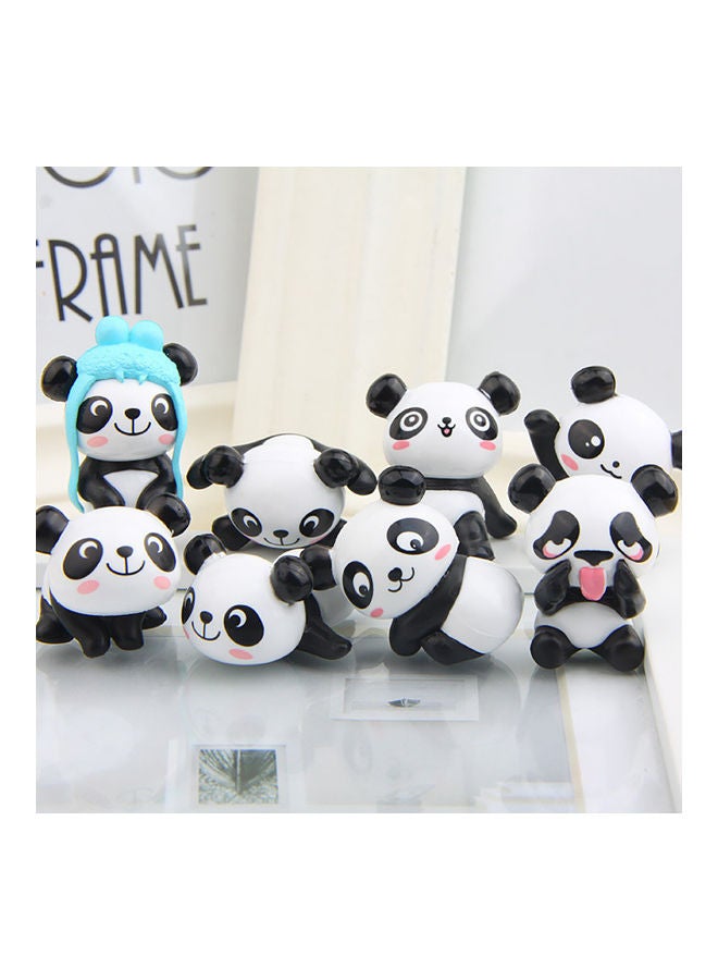 8-Piece Cute Cartoon Panda Fairy Garden Miniature Toy  - Image 3