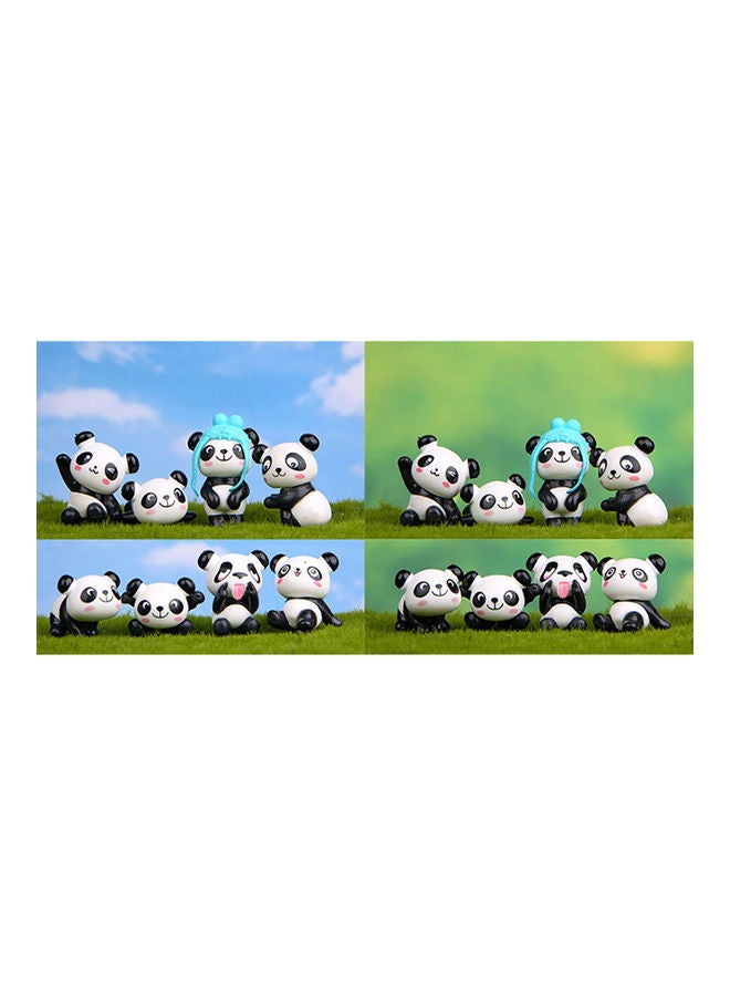 8-Piece Cute Cartoon Panda Fairy Garden Miniature Toy  - Image 4