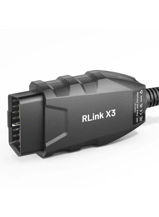 Topdon RLink X3 OBD2 Adapter for GM/Ford/Chrysler, J2534 Pass-Thru Programmer, OBD USB FORScan Adapter, OEM Programming and Diagnostic Tool, Fit for 8+ OE Software, Supports J2534/CAN-FD, Auto Switch - Image 1