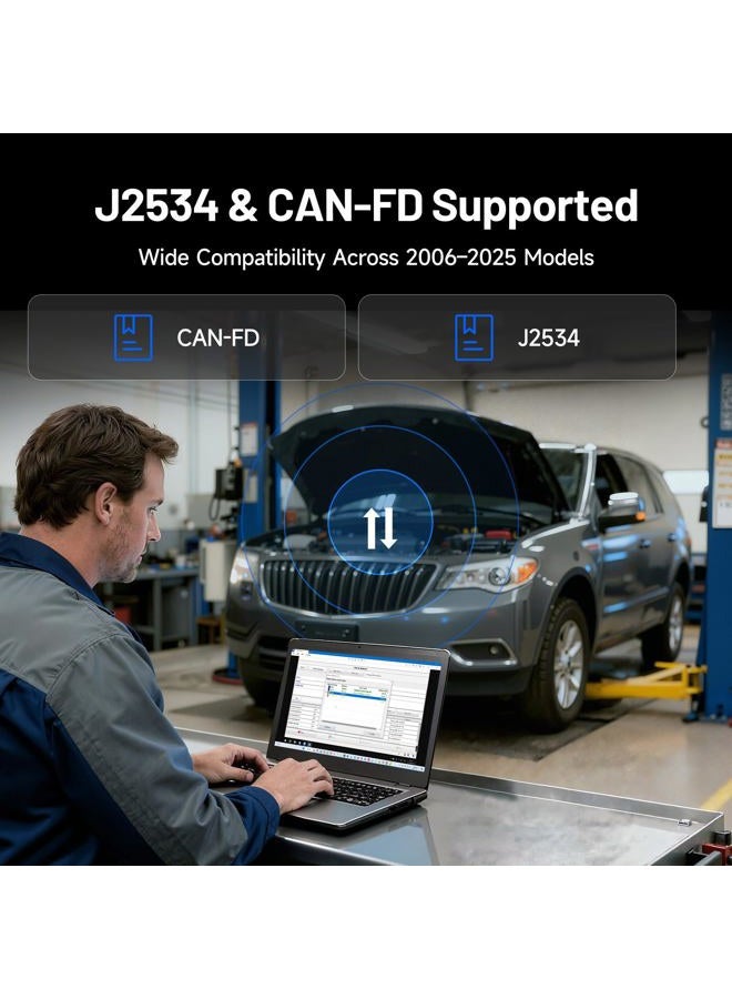 Topdon RLink X3 OBD2 Adapter for GM/Ford/Chrysler, J2534 Pass-Thru Programmer, OBD USB FORScan Adapter, OEM Programming and Diagnostic Tool, Fit for 8+ OE Software, Supports J2534/CAN-FD, Auto Switch - Image 3