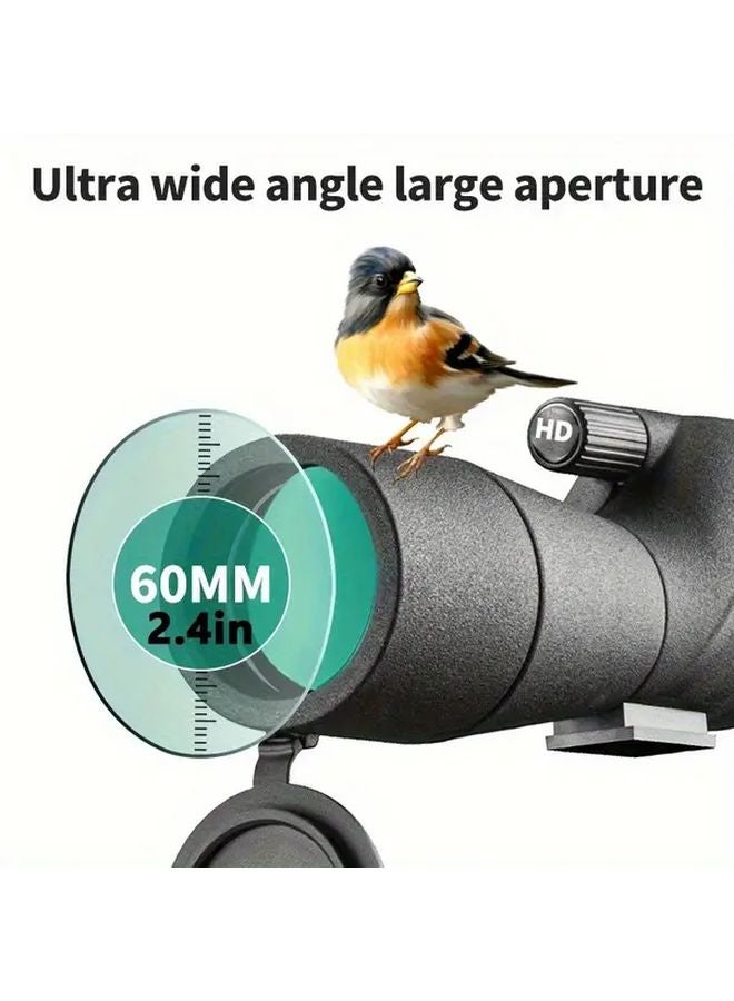 High Power 25 75x60 HD Monocular Telescope With Tripod Phone Holder Case - Image 5