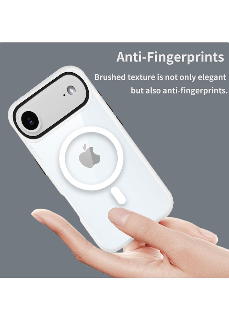 Techie حافظة آيفون 17 إير ماغسيف - غطاء شفاف مضاد للصدمات، خلفية صلبة من الأكريليك المضاد للاصفرار مع TPU + PC، متوافقة مع الشحن اللاسلكي - أبيض - Image 5