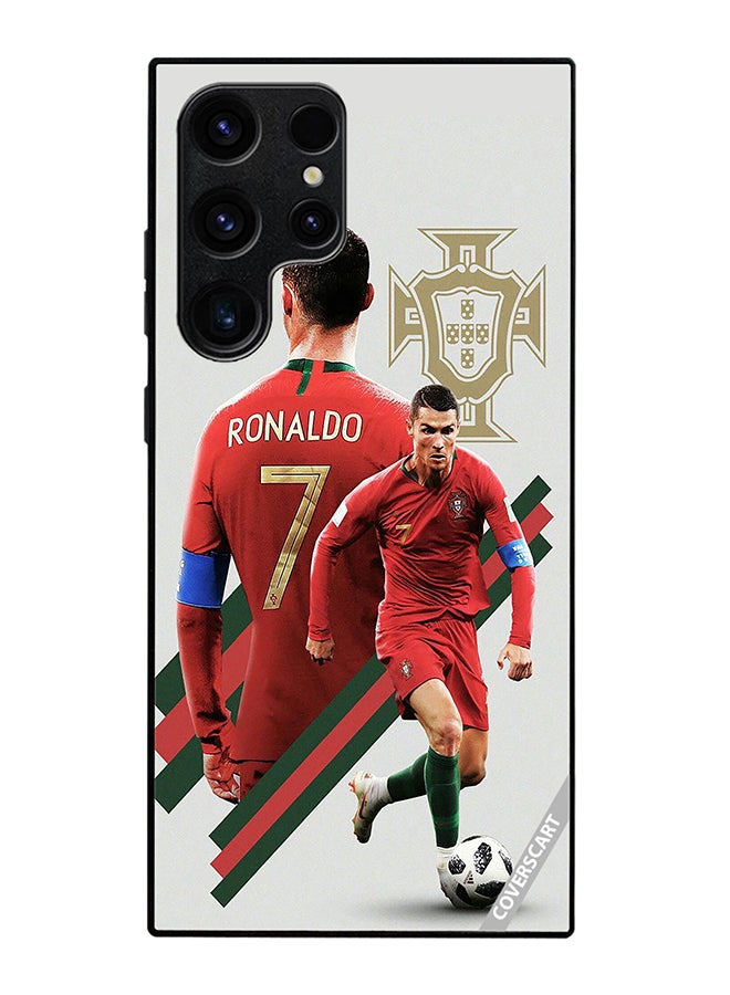 Protective Case Cover For Samsung Galaxy S25 Ultra Ronaldo Design Multicolour