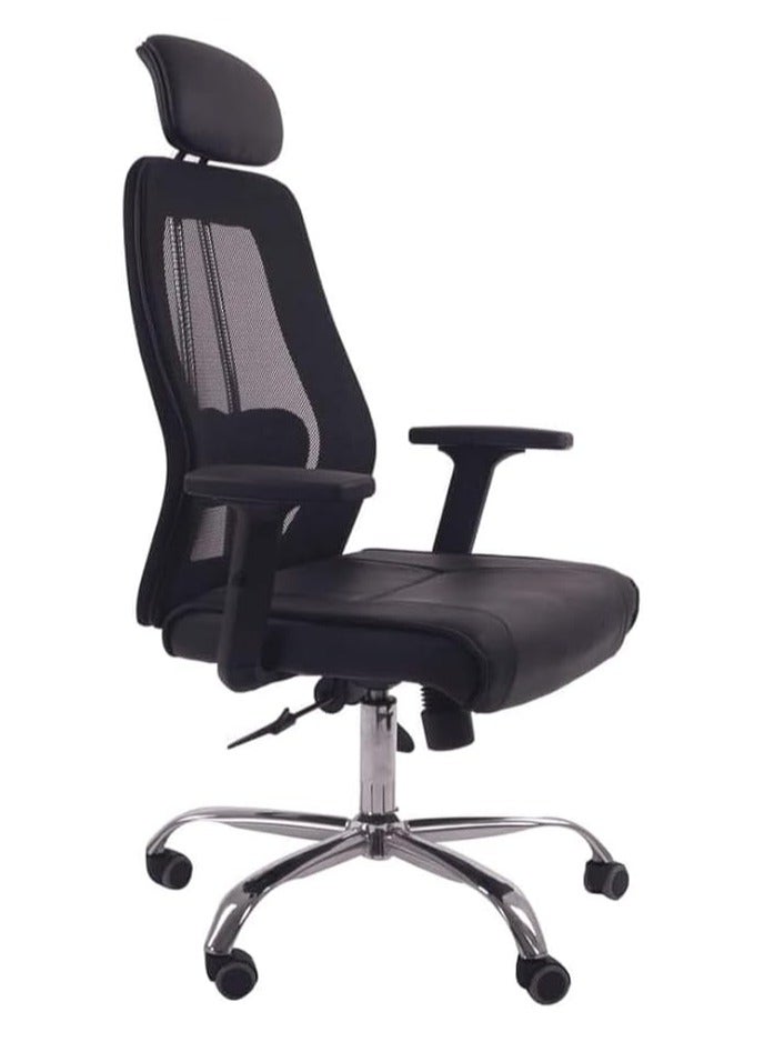 United Office Furniture A011 Office Chair – Ergonomic Design – Comfortable Fabric Seat – Black - Image 2