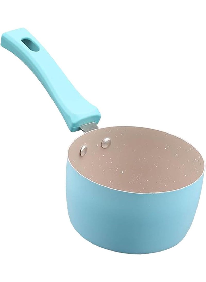 Multi Use Granite Casserole For Cooking and Milk Heating with Heat Resistant Handle (12 CM, Sky Blue) - Image 3