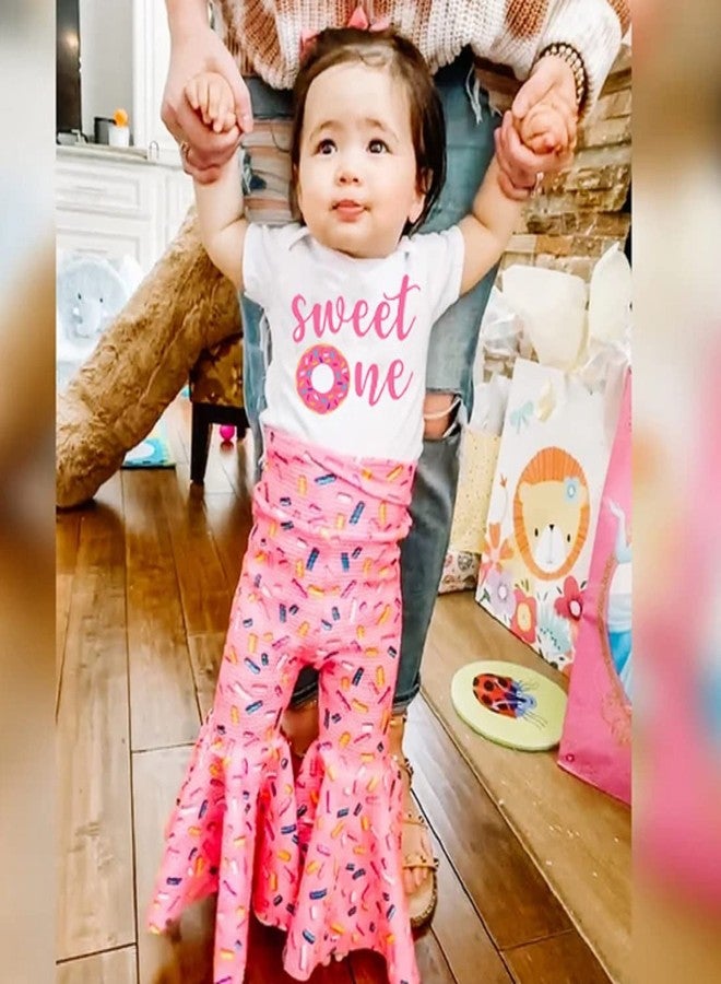 Lamuusaa أزياء عيد ميلاد الفتيات الصغيرات لاموسا - بدلة رومبر حلوة واحدة/اثنتين مع شورتات دونات/سراويل واسعة مع طقم رباط رأس - Image 3