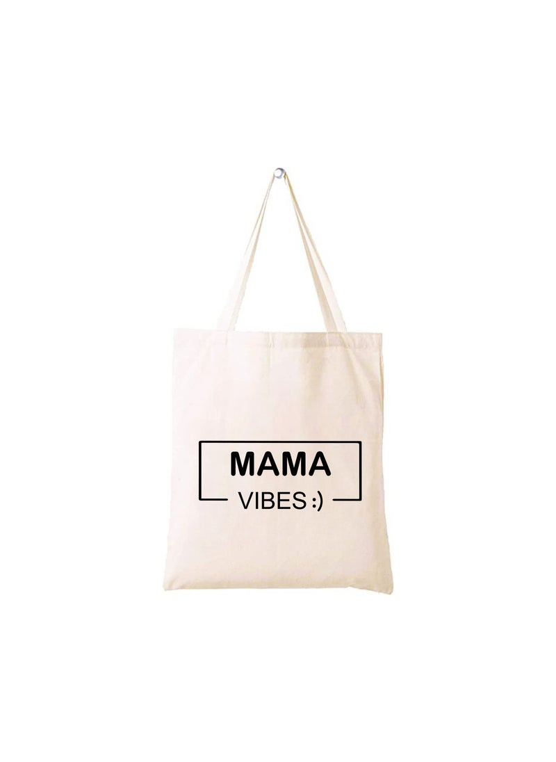PRINTSHOP4ME Mother's day gift Cotton Bag Funny Designs Print - Reusable Canvas Tote Bag - Eco Friendly - Lightweight - Grocery Shopping Bag - Gifts for Mother - Office, Travel  - Image 1