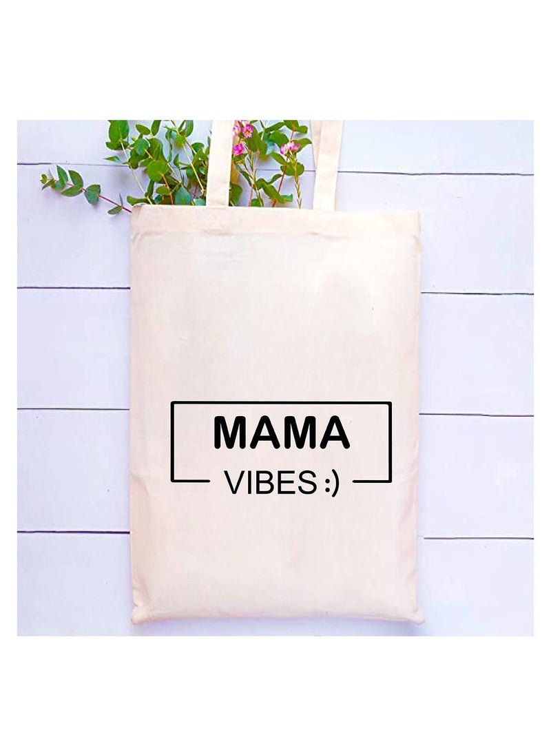 PRINTSHOP4ME Mother's day gift Cotton Bag Funny Designs Print - Reusable Canvas Tote Bag - Eco Friendly - Lightweight - Grocery Shopping Bag - Gifts for Mother - Office, Travel  - Image 2