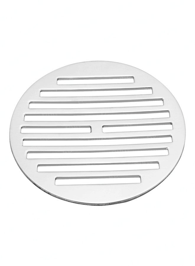 Ruhe® Classic Round Jali Floor Drainer/Jali | Premium Grade Stainless Steel Classic Round Jali Floor Drainer/Jali Set of 6 (5 Inches) - Image 4