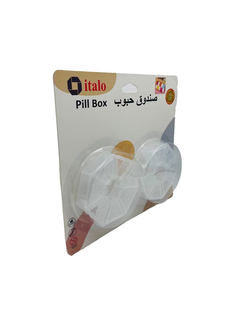 إيتالو عبوة من منظمي حبوب منع الحمل المحمولة للسفر 7 أيام حقيبة أسبوعية محمولة للسفر والفيتامينات وزيوت السمك والمكملات الغذائية - Image 4