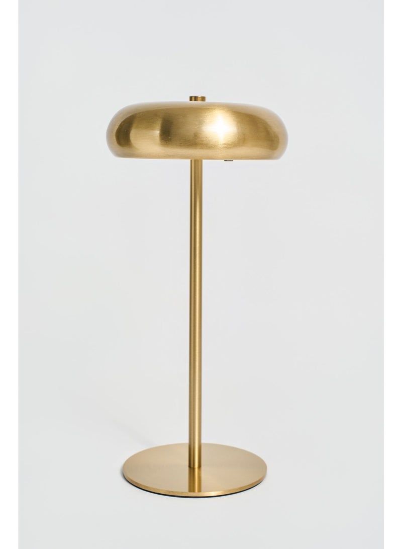 Bauhaus Rechargeable Cordless Table Lamp - Metal Mushroom Bedside LED Lamp, Vintage Japanese Inspired Ambient Lighting for Bedroom, Restaurant, Café, & Office - Portable & Dimmable - Image 4