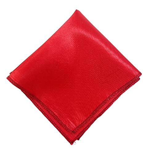 Young Arrow Satin Pocket Square for Men, Wedding Handkerchief for Suits, Blazers & Tuxedo Men's Pocket Square (Red) - Image 3