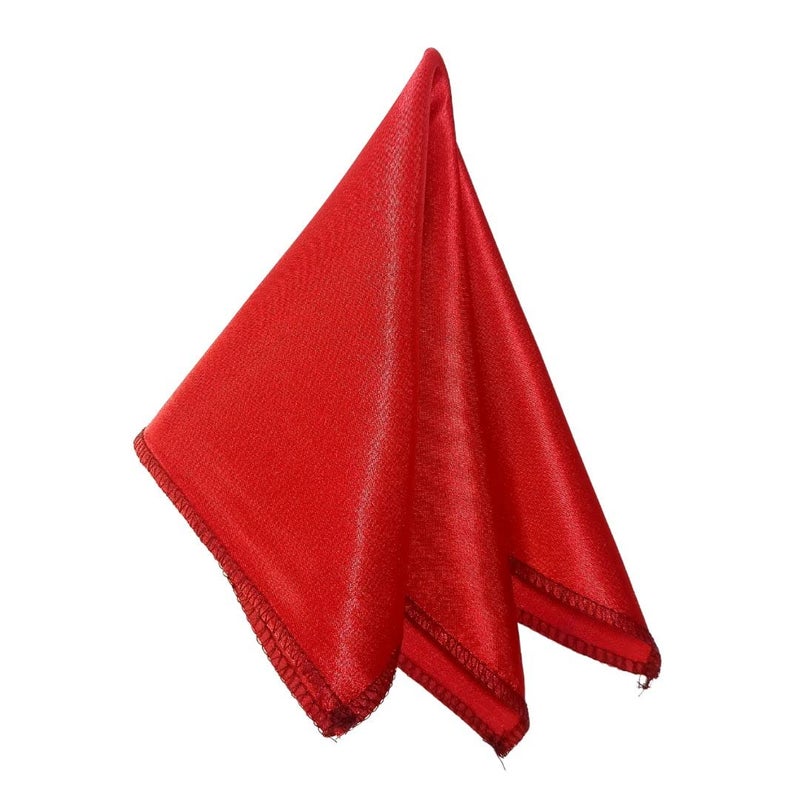 Young Arrow Satin Pocket Square for Men, Wedding Handkerchief for Suits, Blazers & Tuxedo Men's Pocket Square (Red) - Image 5