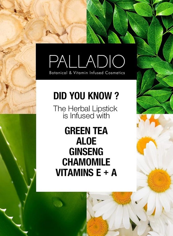 PALLADIO Herbal Matte Lipstick, Velvet Wine, Creamy and Full Coverage Long Lasting Matte Lipstick - Image 4