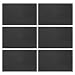 M METERXITY 6Pack Solid Black Flag Blank Patch 31 x 2 Rectangular Embroidered Patches Pure Color DIY Flags for ClothingHatsBackpacksVestsJacketsGarments DIY Crafts - Image 2