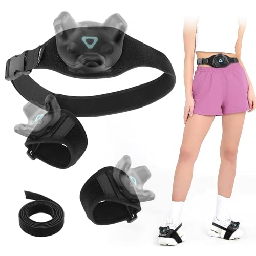 Park Sung Tracker Straps and Belt, Foot Trackerstrap for HTC Vive Tracker, Full Body Tracking, Adjustable, Structure and Material Upgrade, 1TrackBelt+2 TrackStraps+1 Ankle Strap - Image 1