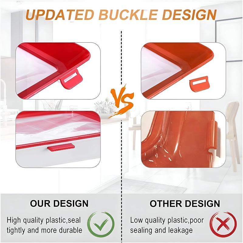 Stackable Food Container - Reusable Eco-Friendly Food Storage Container for Fresh Fruits and Vegetables (2) - Image 2