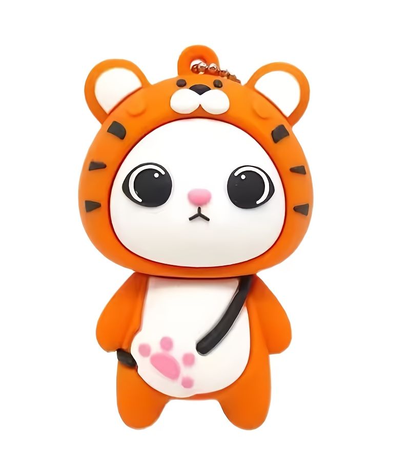 Tiger Cartoon Flash Drive 128GB Cute Animal USB Memory Stick - Image 4