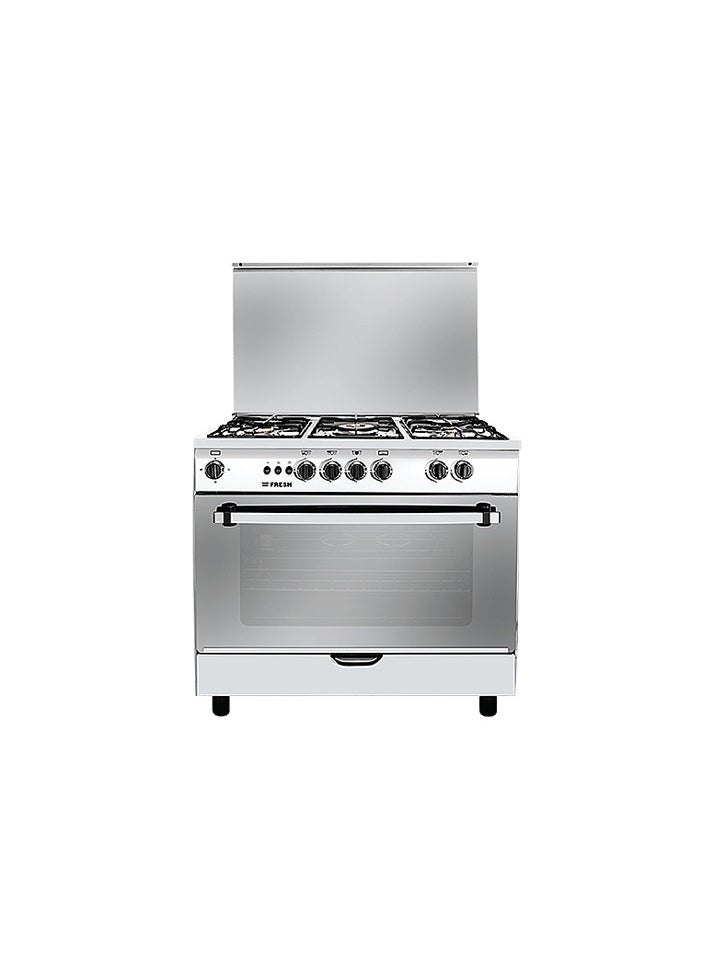 Fresh - Fresh Gas Cooker Jumbo Copper fan 90x60,5 Burners Stainless - Image 1