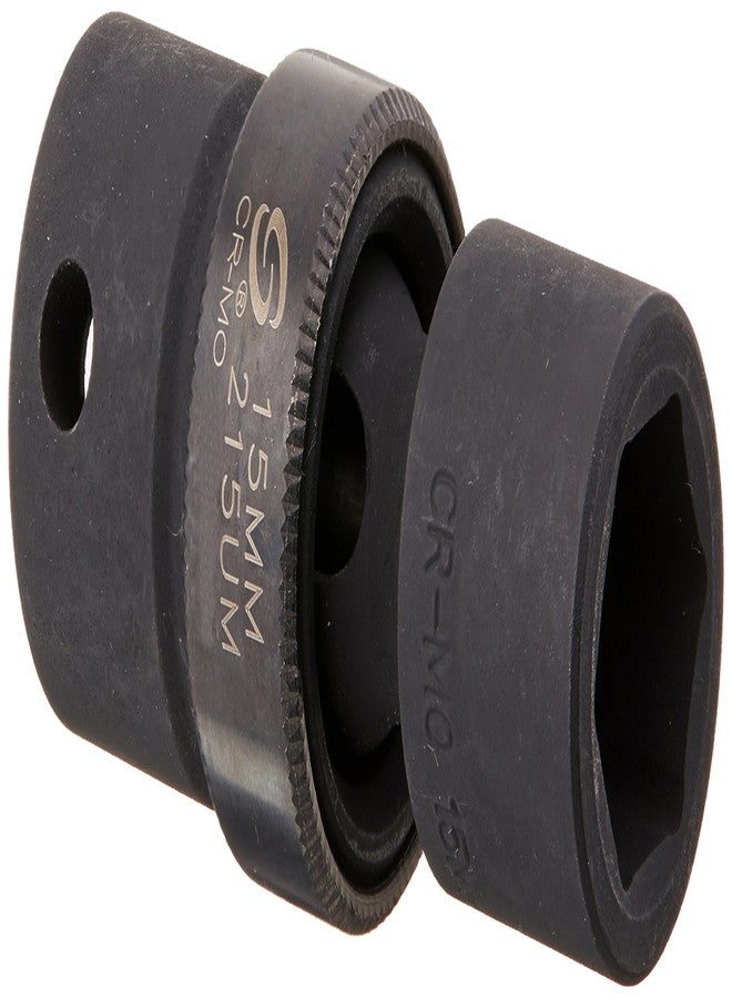 Sunex Tools Sunex 215um 1/2-Inch Drive 15-mm Universal Impact Socket - Image 1