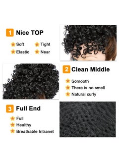 Afro Puff Drawstring Ponytail With Bangs Black Kinky Curly Ponytail Bun With Bangs Updo Hairpieces Short Afro Puffs With Bang For Black Women (Natural Black 1B) - pzsku/Z46826AA94F8E8047CFFDZ/45/_/1719064798/191205df-1b39-4653-a17d-52561ede6f31