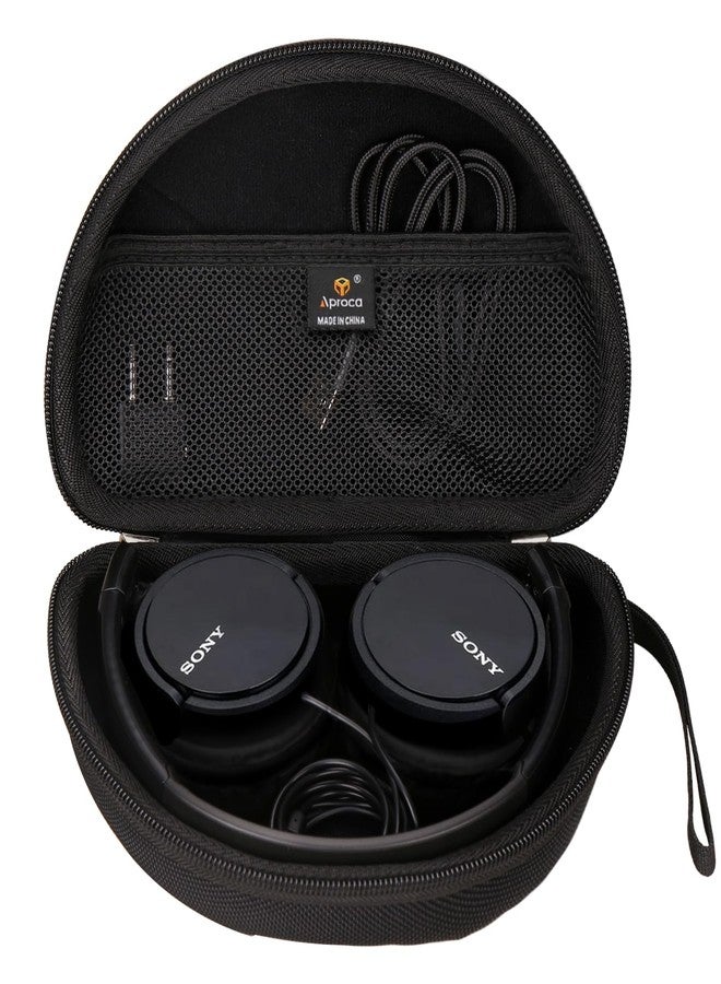 Aproca Hard Portable Storage Case, for Sony ZX Series MDR-ZX110 / MDRZX110AP / MDRZX110NC / MDR-ZX310AP Noise Cancelling Headphones (Black)