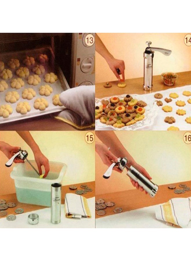Biscuit Maker Cookie Gun 10106893 Silver - Image 4