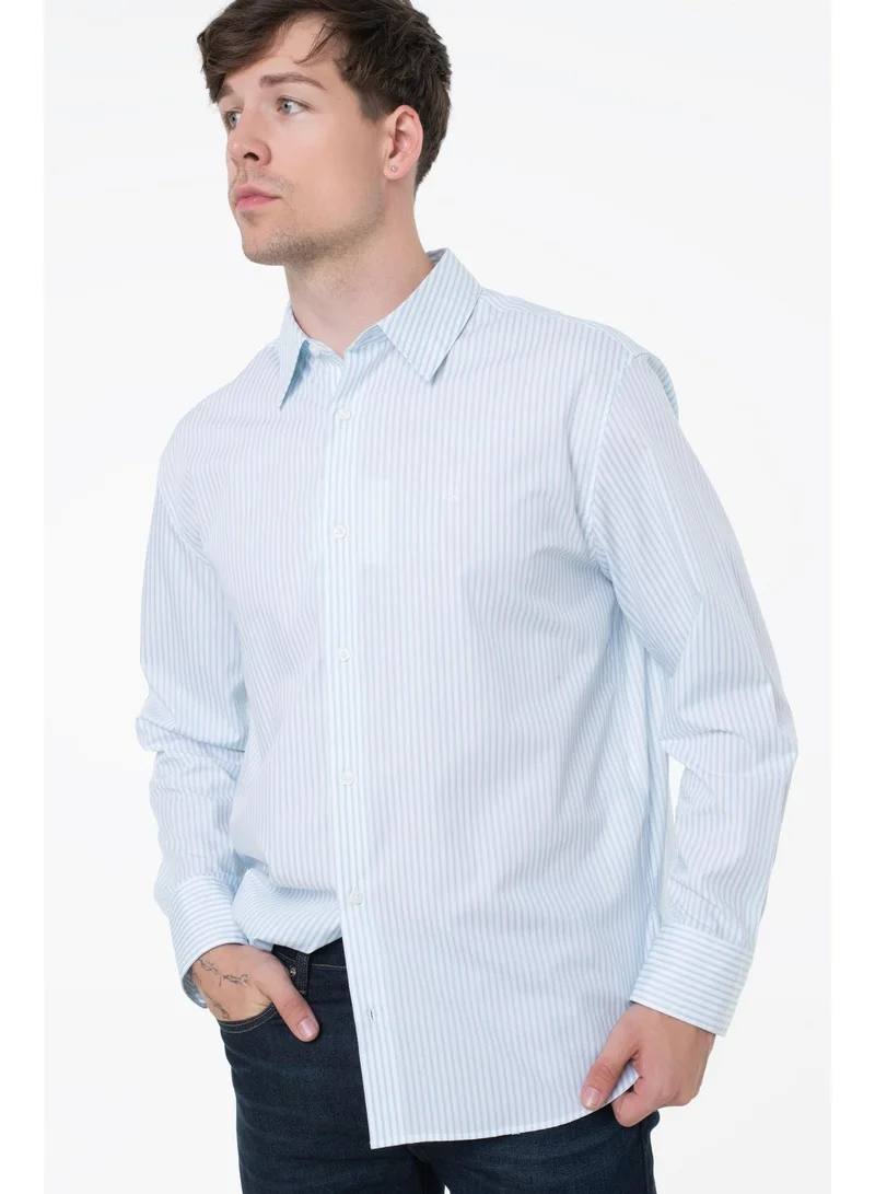 Stripe Dobby Relaxed Fit Shirt