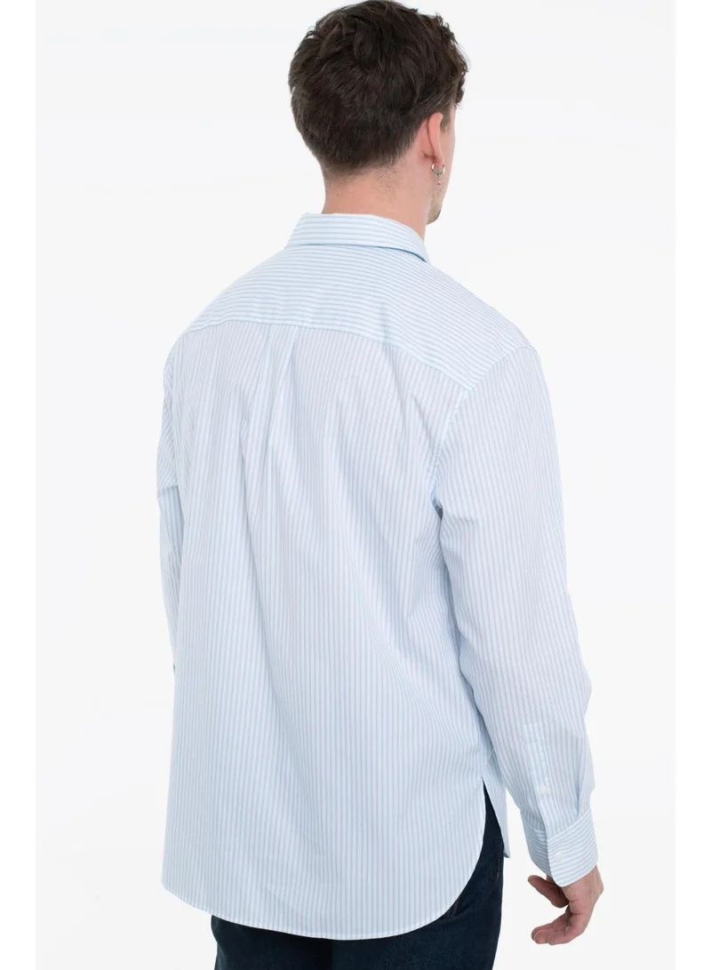 Calvin Klein Jeans  Stripe Dobby Relaxed Fit Shirt for Men | Best Price UAE