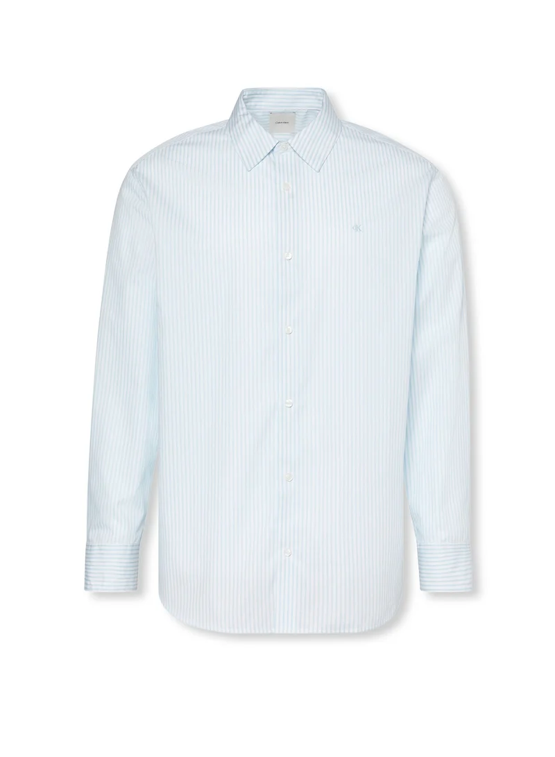 Calvin Klein Jeans Stratosphere Stripe Dobby Relaxed Fit Shirt for Men | Best Price UAE