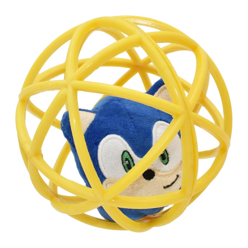 Multipet Sonic Cage Ball with Bell Cat Toy - Image 2